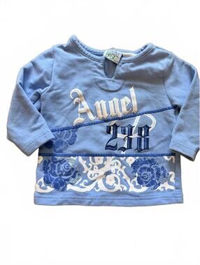 Y2K Angel Long Sleeve Girls Tshirt 12M